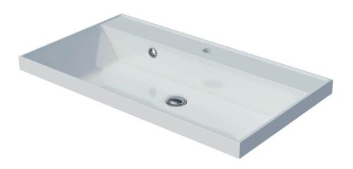 Раковина из искусственного камня Madera Classica 4627173210188 80х50 накладная цвет белый - фото 2