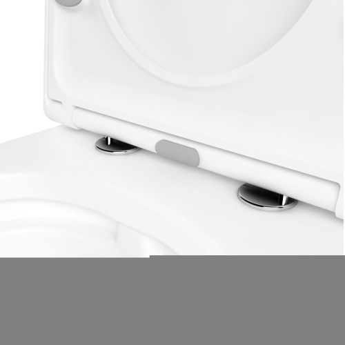 Унитаз подвесной Lavinia Boho One 3302004R белый глянцевый с сиденьем микролифт безободковый каскадный смыв - фото 3