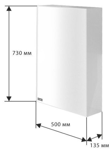 Зеркало-шкаф СанТа Стандарт 113002 50х70 подвесной цвет белый - фото 2