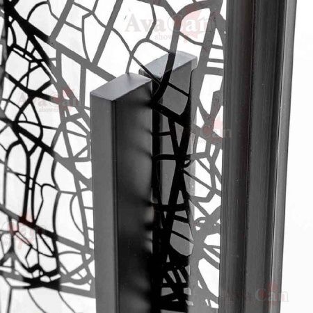 Душевой уголок AvaCan FB2-190-SB90 90х90 стекло тонированное профиль черный без поддона