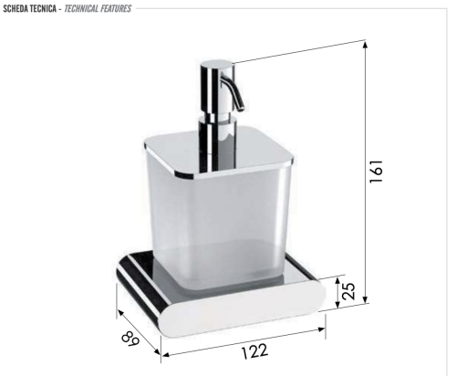 Дозатор Remer Lounge LN13CR - фото 2