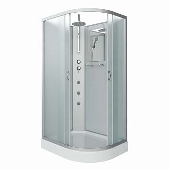 Душевая кабина Niagara Classic 33121423LBKTG 120х80 асимметричная без крыши ориентация левая