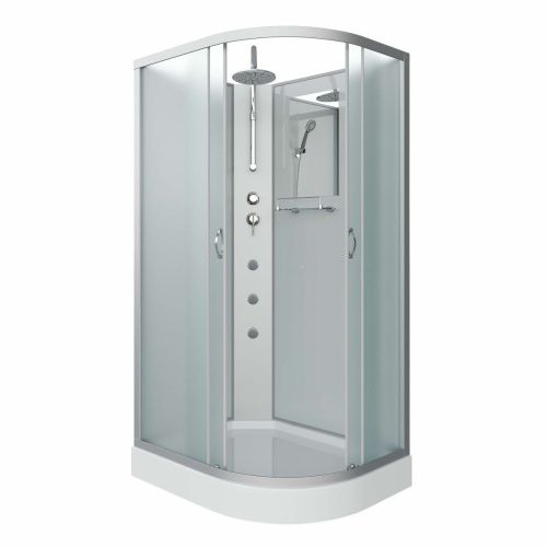 Душевая кабина Niagara Classic 33121423LBKTG 120х80 асимметричная без крыши ориентация левая