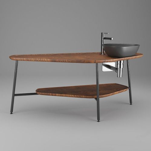 Раковина из сантехнического фарфора Vitra Plural 7812B483-0016 50х40 накладная цвет черный без отверстий под смеситель - фото 2