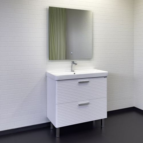 Тумба с раковиной Comforty Танжер 00-00019535CF 90х50 напольная цвет белый - фото 3