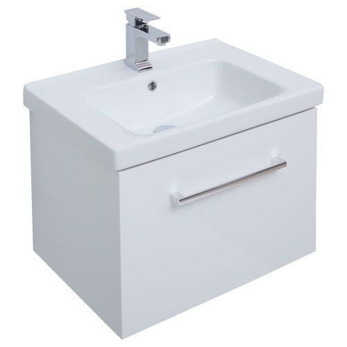 Тумба под раковину Dreja Big Inn 77.0201W 60х50 подвесная цвет белый - фото 4