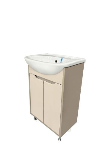 Тумба под раковину Runo Эконова 00-00004655 60х30 напольная цвет бежевый - фото 2