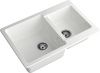 Кухонная мойка Granfest Practik P-780K иней 80х50 цвет белый поверхность матовая
