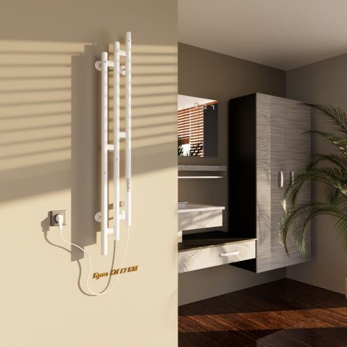 Полотенцесушитель электрический Altasan Бриз Бриз12017БМ 15х120 белый - фото 3