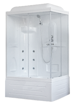 Душевая кабина Royal Bath BP RB8100BP2-T-L 100х80 прямоугольная с крышей ориентация левая
