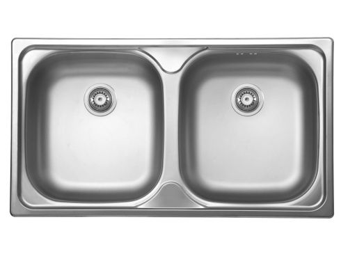 Кухонная мойка Ukinox Классика CLM780.435 20GT6K 0C 80х45 цвет нержавеющая сталь поверхность матовая - фото 2