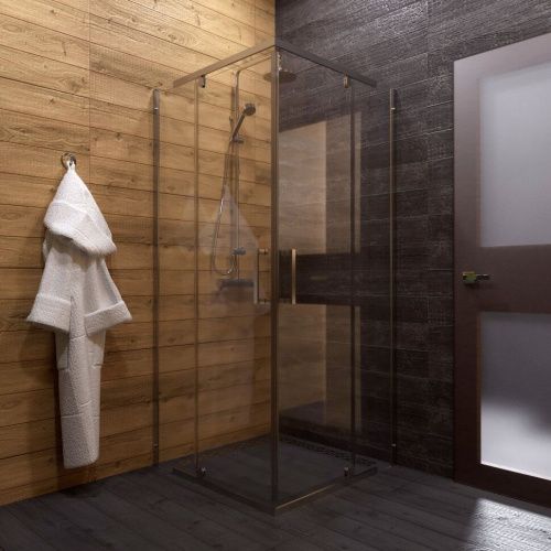 Душевой уголок Тритон Каппа-Хром Щ0000054220 90х90 стекло прозрачное профиль хром без поддона - фото 4