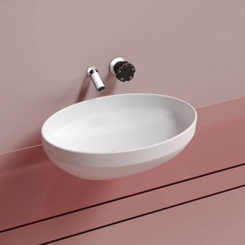 Раковина из сантехнического фарфора Ceramica Nova ELEMENT CN6056MW 50х40 накладная цвет белый без отверстий под смеситель - фото 4