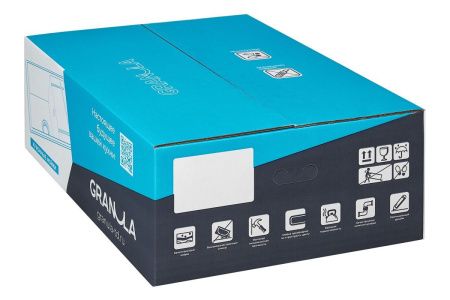 Кухонная мойка Granula 7001, ШВАРЦ 70х50 цвет черный поверхность матовая