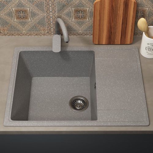Кухонная мойка Uperwood ECON UPD-202 4010202106 65х50 цвет серый поверхность матовая - фото 3