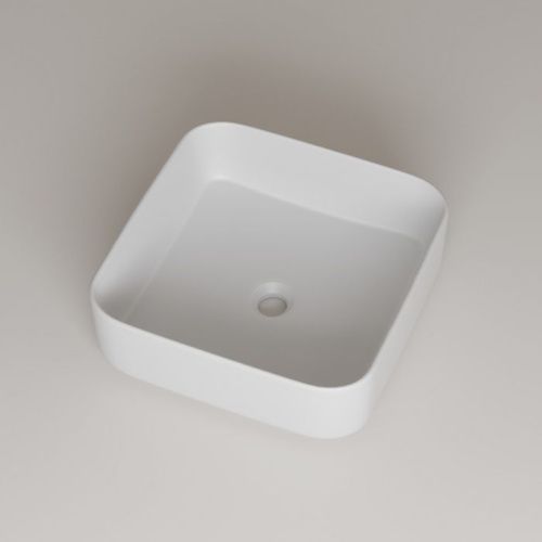 Раковина керамическая Iddis Bridge BRIWS04i27 40х40 накладная цвет белый без отверстий под смеситель - фото 4
