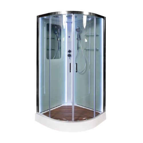 Душевая кабина AvaCan A09LEDKN 90х90 четверть круга с крышей ориентация универсальная - фото 2