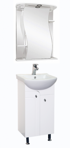 Зеркало-шкаф Misty Зеркала-шкафы Э-Лиа02055-01СвП 60х70 подвесной цвет белый - фото 2