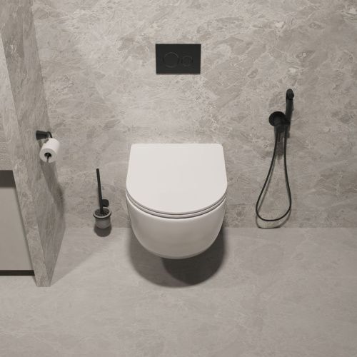 Унитаз подвесной Vincea Evo VT1-34ST белый с сиденьем микролифт безободковый смыв торнадо - фото 2