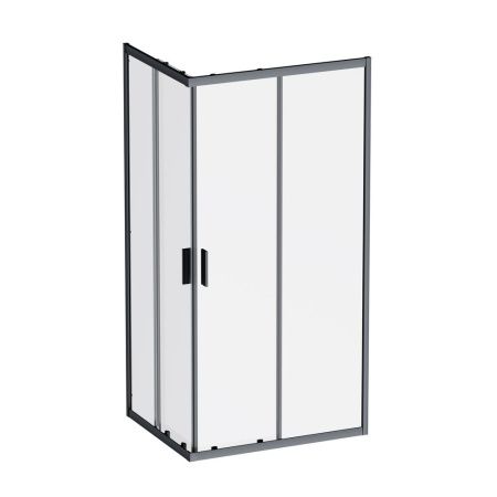 Душевой уголок Am.Pm Gem W90G-403-100280-BT 100х80 стекло прозрачное профиль черный без поддона
