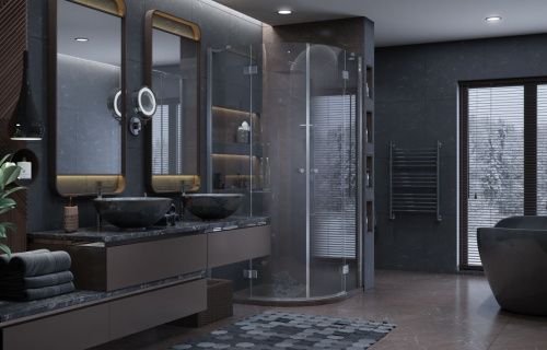 Душевой уголок Ambassador Diamond 12011102 100х100 стекло прозрачное профиль хром без поддона - фото 3