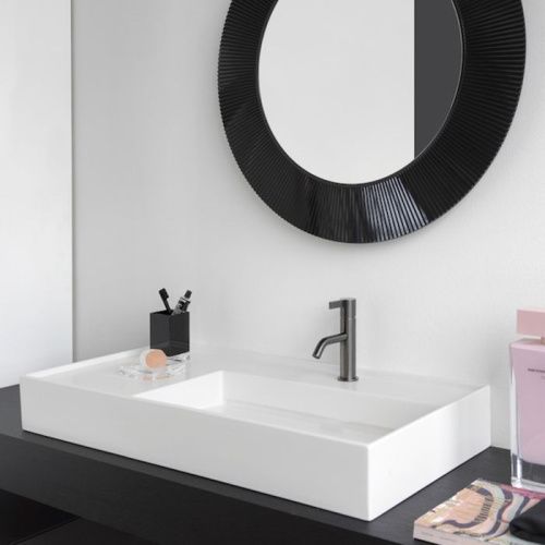 Раковина керамическая Laufen Kartell 8.1033.9.000.111.1 90х50 накладная цвет белый 1 отверстие под смеситель