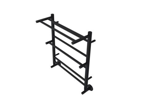 Полотенцесушитель водяной Aquatek Альфа AQ RRP0760BL 50х60 черный - фото 3