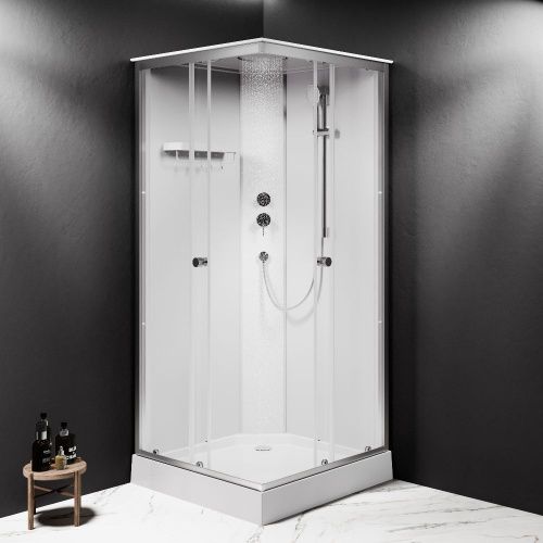 Душевая кабина Am.Pm X-Joy W94C-403-090MT 90х90 квадратная без крыши ориентация универсальная - фото 3