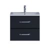 Тумба под раковину Uperwood Foster 291020515 60х40 подвесная цвет черный