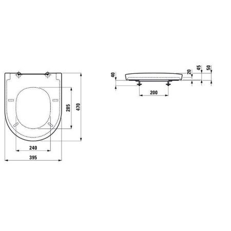 Крышка сиденье для унитаза Laufen New Classic 8.9185.1.000.000.1