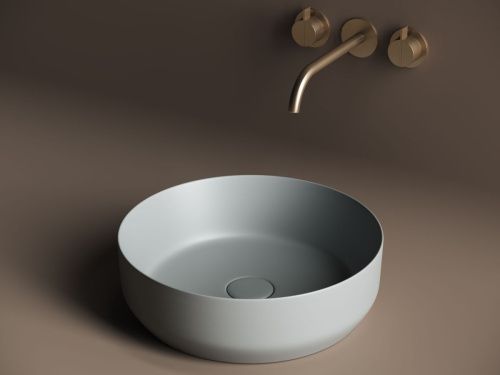 Раковина из сантехнического фарфора Ceramica Nova ELEMENT CN6022MH 40х40 накладная цвет черный без отверстий под смеситель - фото 3