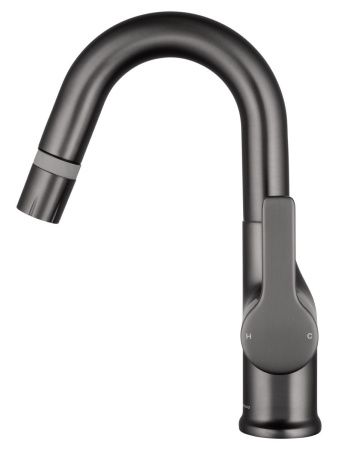 Смеситель Wonzon & Woghand WW-FE01L212-BGG на раковину серый