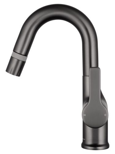 Смеситель Wonzon & Woghand WW-FE01L212-BGG на раковину серый - фото 3