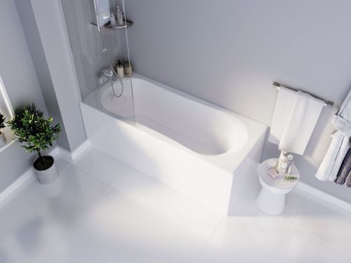 Ванна акриловая 1MarKa LIBRA 01ли1770 170х70 пристенная прямоугольная без каркаса - фото 4