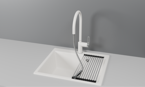 Смеситель для кухни Granula 8172, АРКТИК (БЕЛЫЙ) на мойку белый - фото 2