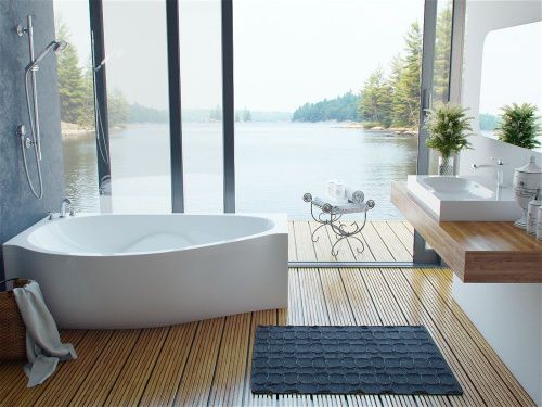 Ванна из литьевго мрамора Эстет Грация ФР-00014529 170х95 пристенная асимметричная - фото 5