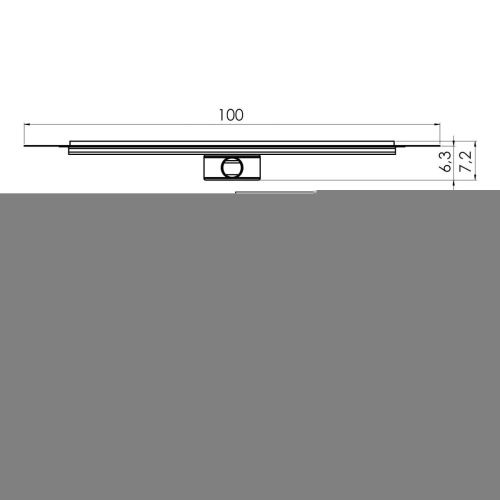 Душевой лоток New Trendy VIMO SLIM OL-0050 100х5 хром - фото 3
