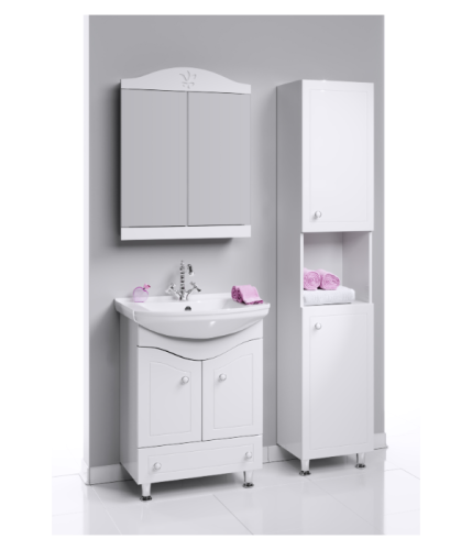 Шкаф-пенал Aqwella Y FR0504 40х180 напольный цвет белый - фото 3