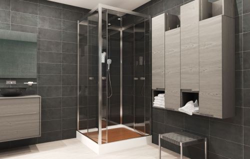 Душевая кабина AvaCan Z111 100х100 квадратная с крышей ориентация универсальная - фото 3