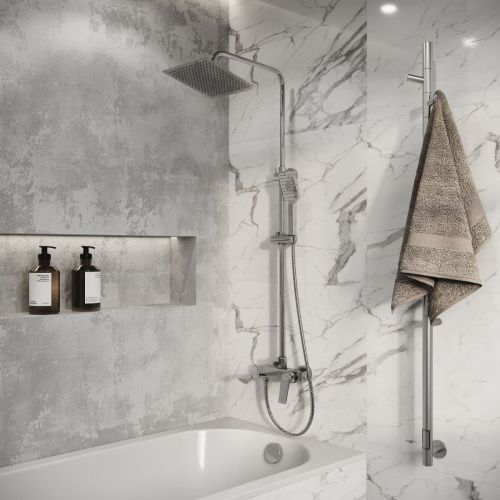 Душевая стойка Grossman Cosmo 500.K35.02.100 настенная цвет хром - фото 3