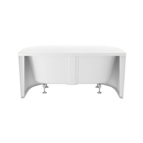 Ванна акриловая Wellsee Collaro Mini 288701000 140х70 пристенная асимметричная с ножками - фото 3