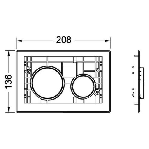 Клавиша смыва механическая Tece TECEloop 9240618 цвет белый - фото 2