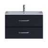 Тумба под раковину Uperwood Foster 291020517 80х50 подвесная цвет черный
