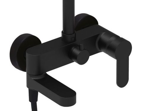 Душевая стойка Paffoni Light KITZCOL632NO110 настенная цвет черный - фото 3