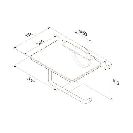 Бумагодержатель Am.Pm X-Joy A85A341522