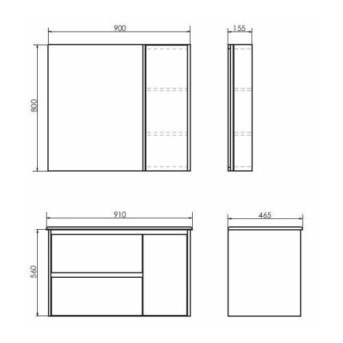 Зеркало-шкаф Comforty Бремен 00004142374CF 90х80 подвесной цвет бежевый - фото 2