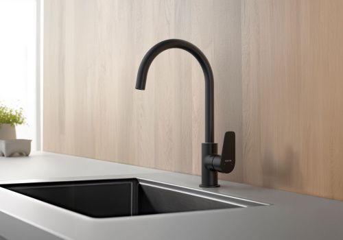 Смеситель для кухни Aquatek БЕТТА AQ1182MB на мойку черный - фото 5