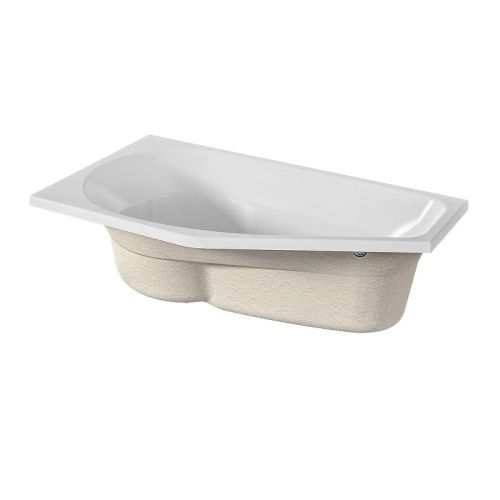 Ванна акриловая 1MarKa Deep 01ди1580л 150х80 угловая асимметричная без каркаса - фото 2