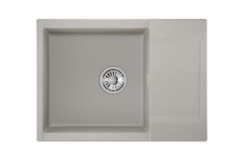 Кухонная мойка Granula 7003, БАЗАЛЬТ 70х50 цвет серый поверхность матовая - фото 2