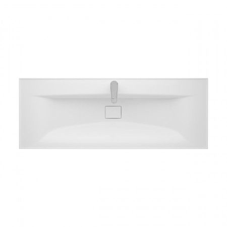 Раковина из искусственного камня Aquaton Айрис 1A73283KAG010 120х50 накладная цвет белый